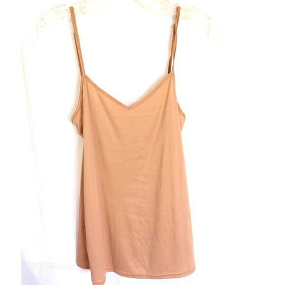 Cami Tank Top Camisole Nude Sz S Adjustable Spaghetti Straps - Picture 6 of 7
